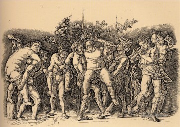  maler - Bacchanal mit Silen Renaissance Maler Andrea Mantegna